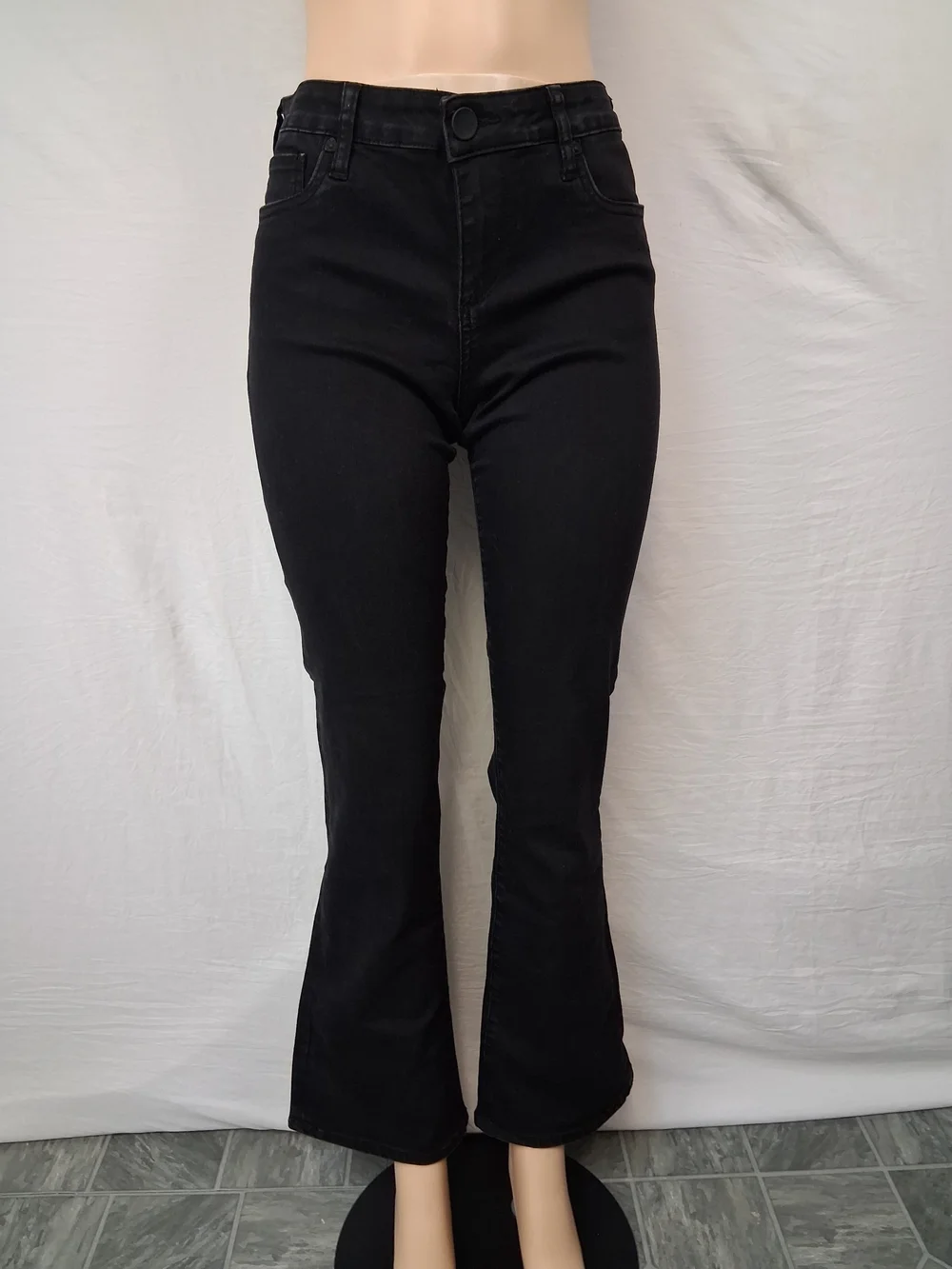 Kut from the Kloth Black High-Rise Flare Jeans - Picture 4 of 17